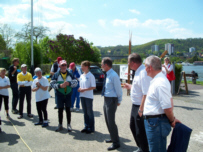 Saturday:Greeting from the representative from the village Koblenz and from the rowing club Rhenania Koblenz