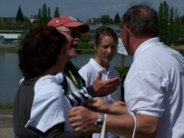 Saturday: by the rowing club Rhenania Koblenz