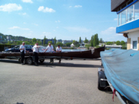 Saturday: by the rowing club Rhenania Koblenz