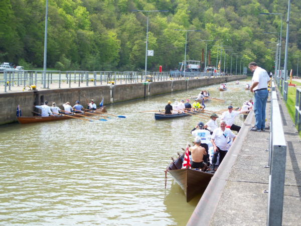 The first rowing: Lock Mettlach